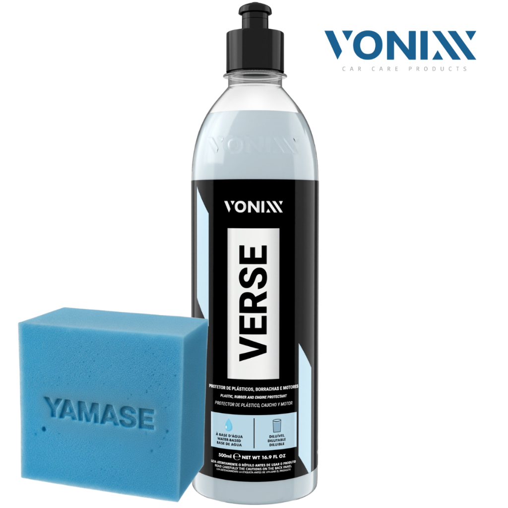 Verse Vonixx Protetor De Plásticos Borrachas Pneu 500ml + Aplicador de Espuma Yamase em Oferta na Shopee
