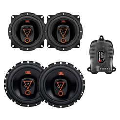 Kit Alto Falante Jbl 5 5trms80 + 6 6trms80 320w Rms + Amplificador Taramps Tl500