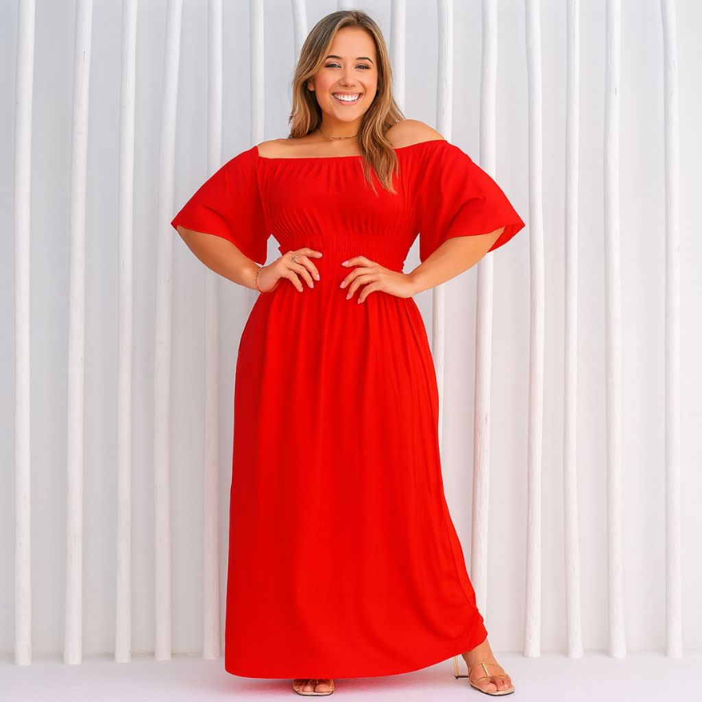Vestido de Festa Plus Size Longo Luxo Elegante Madrinha Casamento 2025