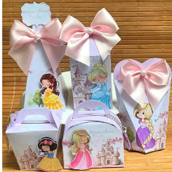 Kit Festa CAIXINHAS PRINCESAS- Personalizados-Lembrancinhas-Festa infantil-Aniversário-mimosCAIXINHA