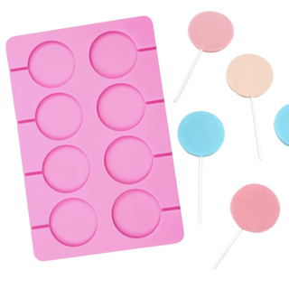 Molde De Silicone Pirulito Redondo 5cm Confeitaria Artesanal Cristal 5,0 Cm Diâmetro Forma Resina em Oferta na Shopee