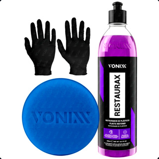 Kit Restaurador De Plástico Restaurax Vonixx Painel Revitalizador + Aplicador Vonixx e Luva em Oferta na Shopee