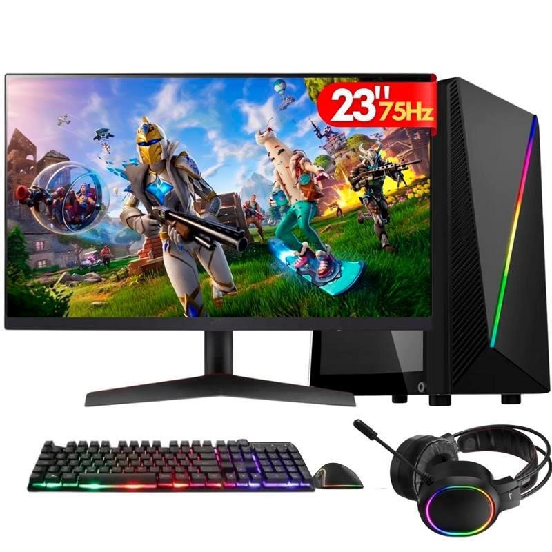 PC Gamer 2Eletro Player, Intel Core i7,16GB,GT 4GB, 512GB, 500W, LED 23" Kit Gamer  - PG2E-RGB1022PL em Oferta na Shopee