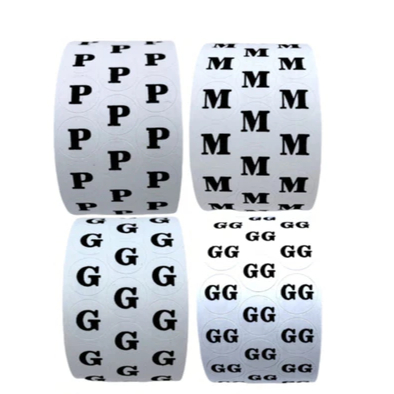 Etiqueta de tamanho Adesiva Kit C/4  E Unitário 4.000 Un  E 1.000 Un em Oferta na Shopee