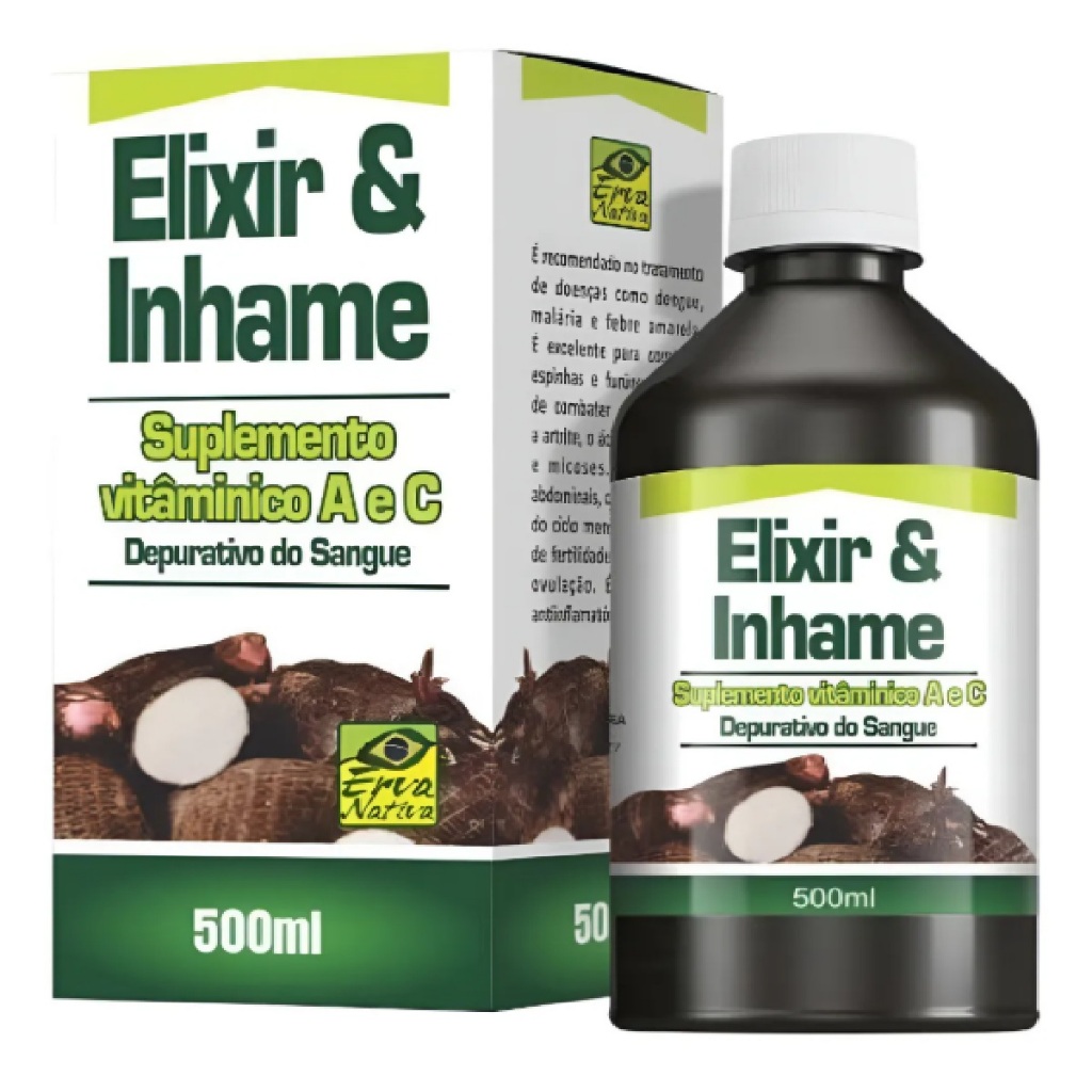 Elixir & Inhame Vitamina A e C - Depurativo de Sangue | Elixir de Inhame 500ML