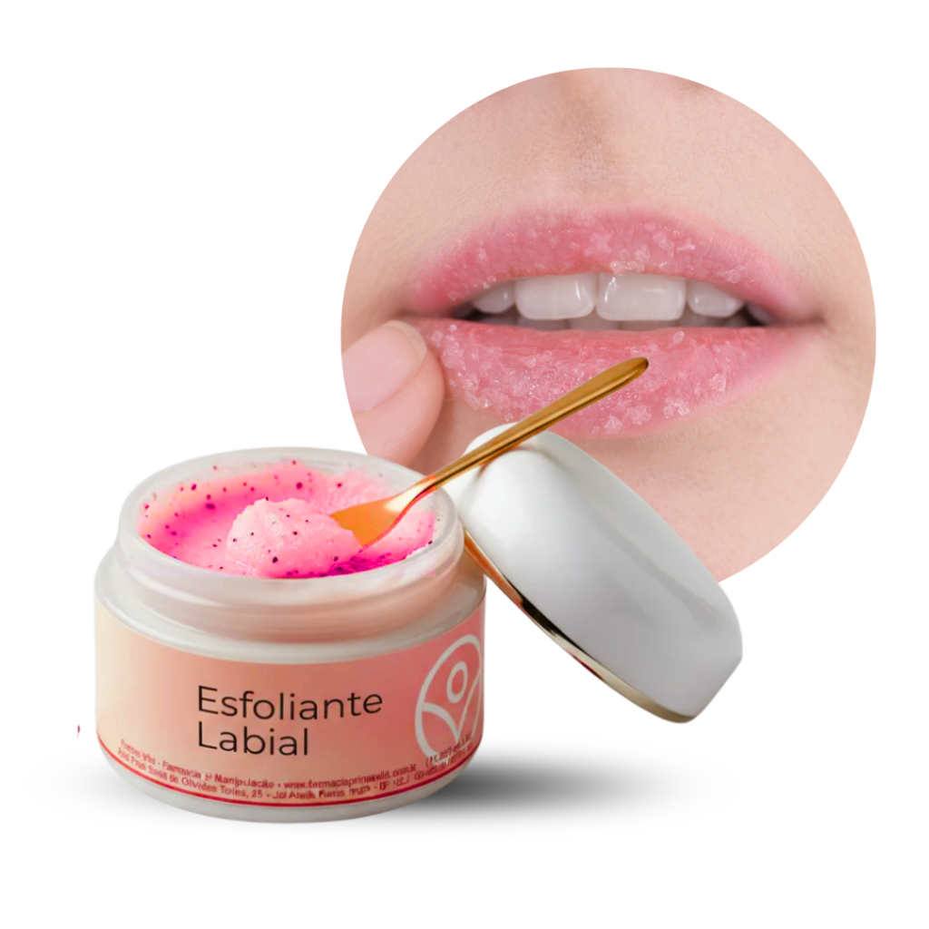 Esfoliante Labial 15g com vitaminas e ácido hialurônico Esfoliante Morango Profissional