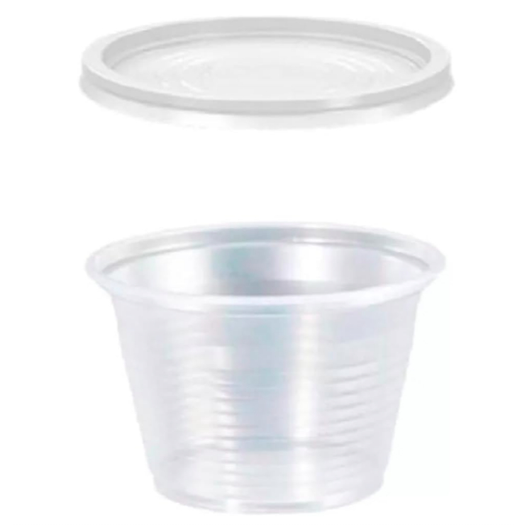 Pote 100ml com ou sem tampa descartável - altacoppo (gelatina, maionese, molho, sobremesa) em Oferta na Shopee
