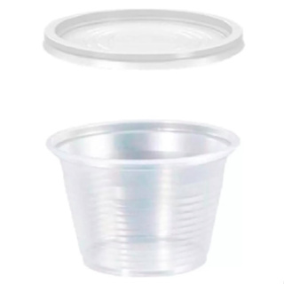 Pote 100ml com ou sem tampa descartável - altacoppo (gelatina, maionese, molho, sobremesa) em Oferta na Shopee
