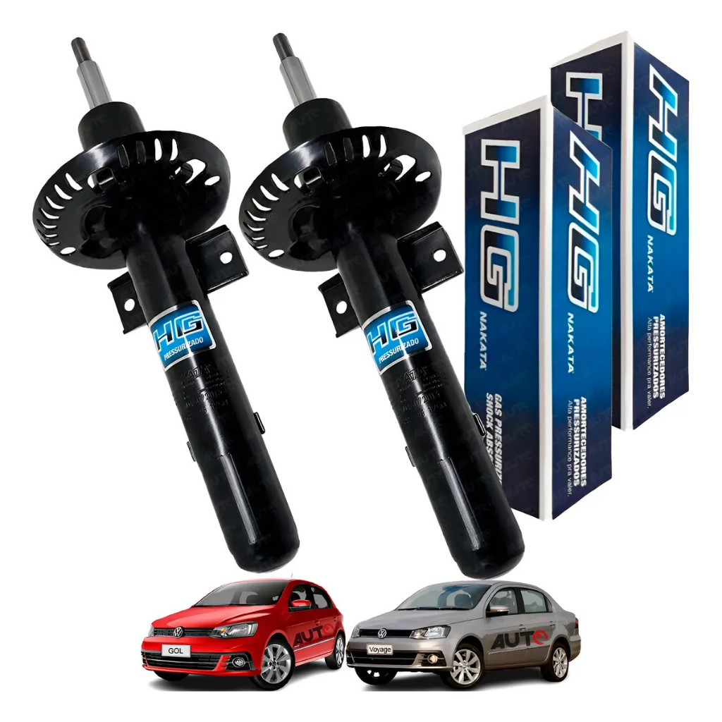 Par Amortecedores Dianteiros Original da HG Nakata Volkswagen Gol Voyage G5 G6 G7 em Oferta na Shopee