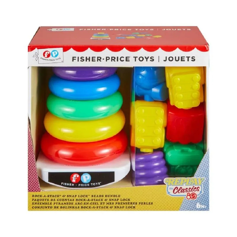 Fisher-Price Coleção 80 anos Kit Pilha de Argolas - Mattel Jgr50 em Oferta na Shopee
