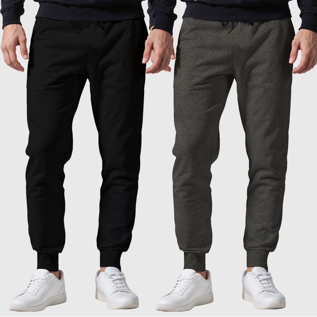 Kit 2 Calças Masculina Com Bolso Traseiro Moletinho Básica