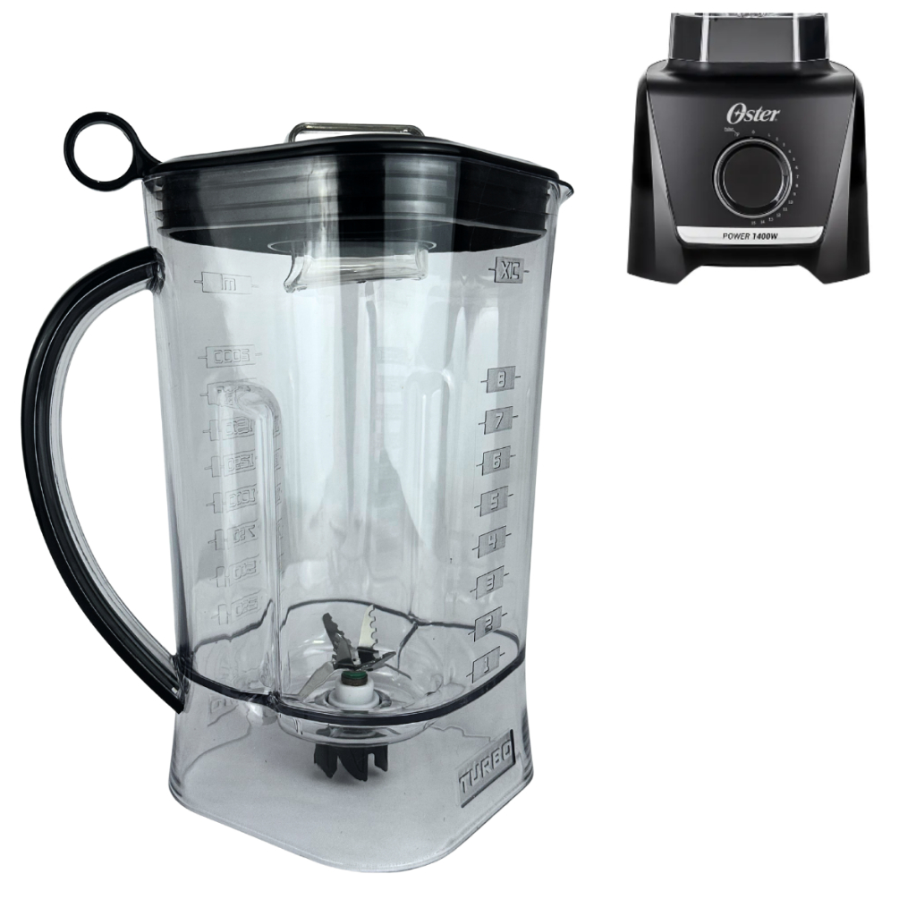 Copo De Liquidificador Para Oster Power 1400 Full Oliq610 Original Preto