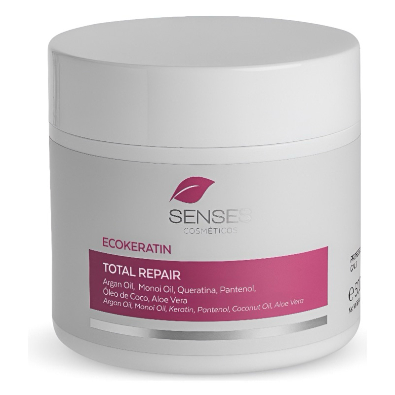 Botox Orgânico Sem Formol Senses Cosméticos Ecokeratin Total Repair 500g – Hidratação e Reconstrução