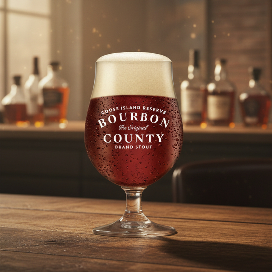 Taça Bourbon County para Cerveja, Taças de Cristal 380ml - Ruvolo