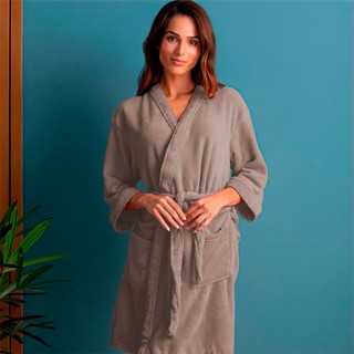 Roupão Plush Microfibra Kimono Unissex Feminino e Masculino Atlântica em Oferta na Shopee