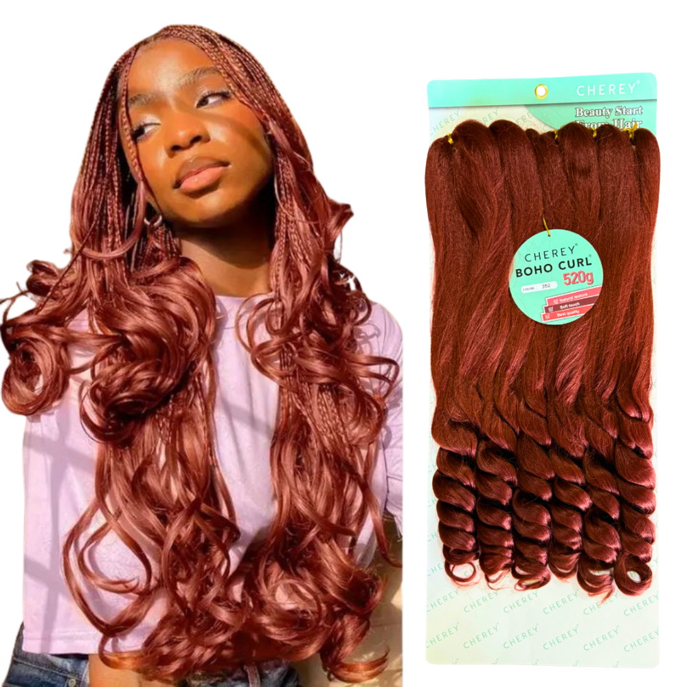 Cabelo Jumbo Boho Cherey Ondulado 520g Várias Cores