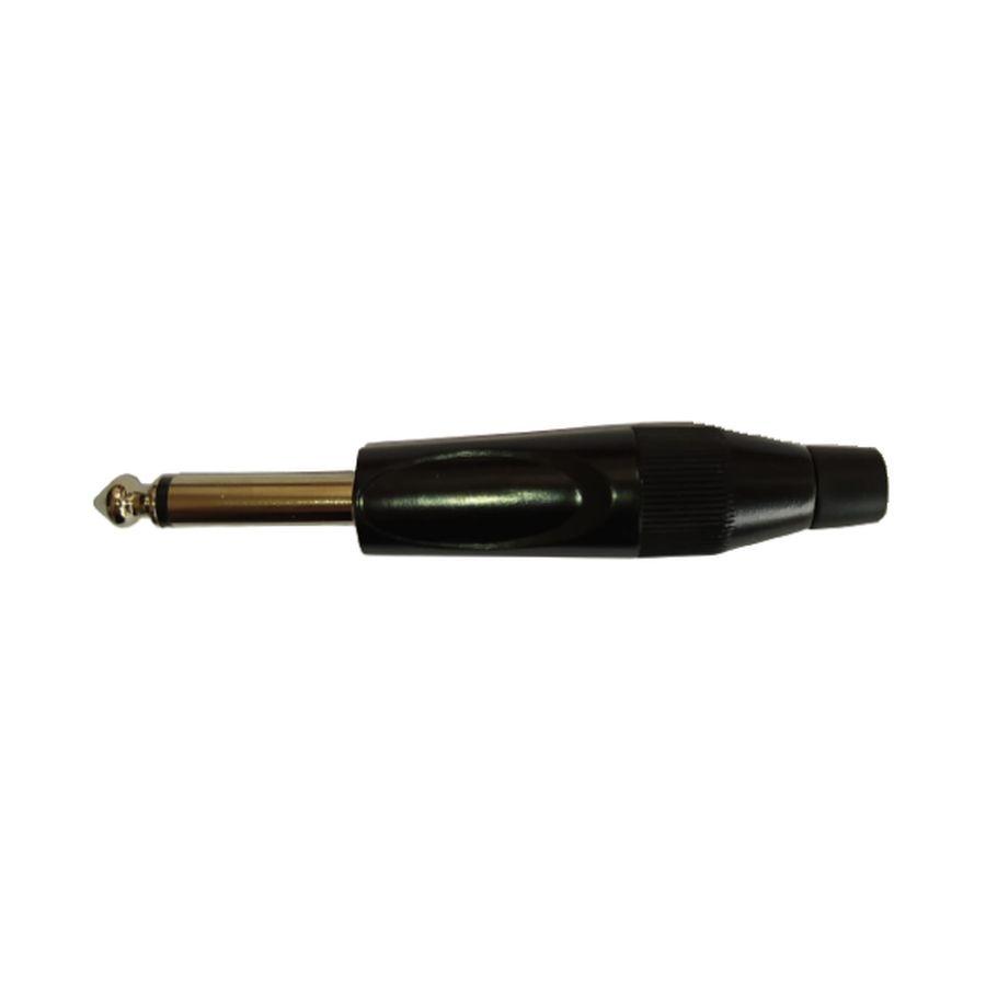 Plug P10 Mono Profissional Metal Niquel Preto COM Ponta Cobre  P02BC-NC1 64.1.532 MXT