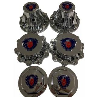 Kit Sobre Tampa Do Cubo Scania 6x2 + 40 Capa Porca Lisa 18mm em Oferta na Shopee