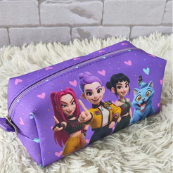 Estojo Escolar personalizado, guerreiras do k pop