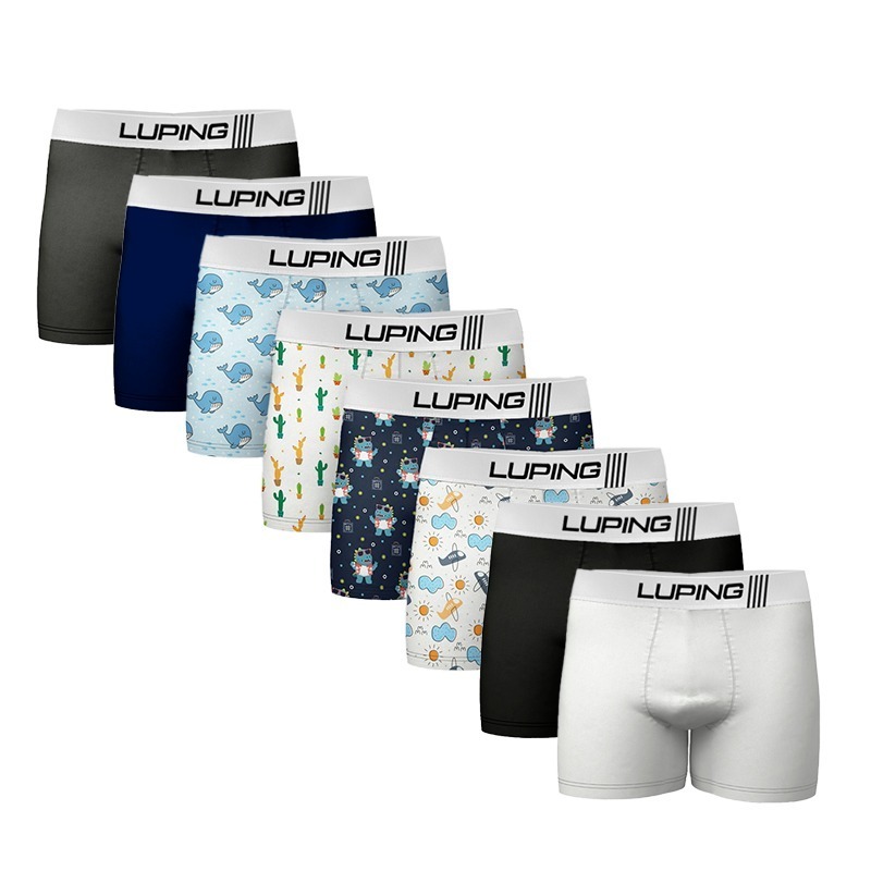 Kit 10, 5 Cuecas Microfibra Infantil Shortinho Boxer Forro de Algodão Lisas E Com Desenhos