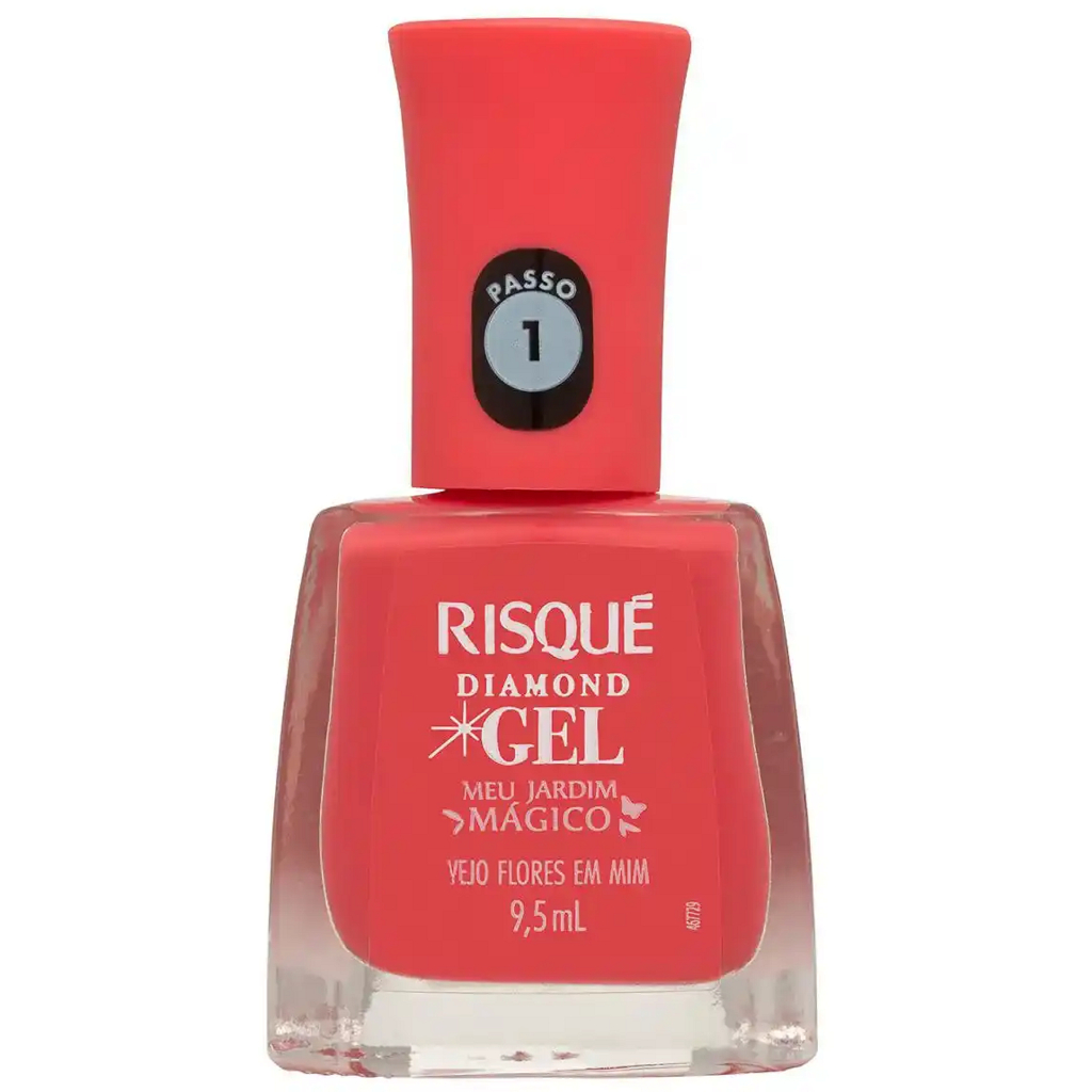 Esmalte Risque Diamond Gel Meu Jardim Mágico