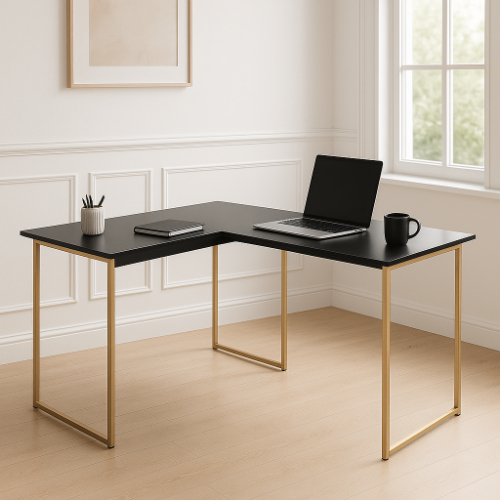 Mesa Industrial Em L Para Escritório Escrivaninha 150x150cm Home Office Estudos - JM3 Móveis