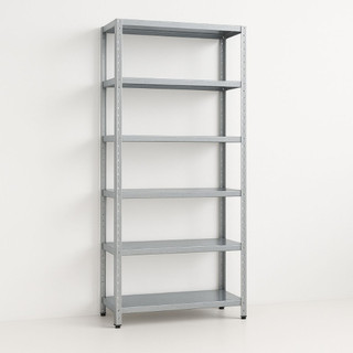 Kit 2 Unidades Prateleira de Aço Industrial 6 Divisoria Multiuso 90x198 Armario Estante Livros