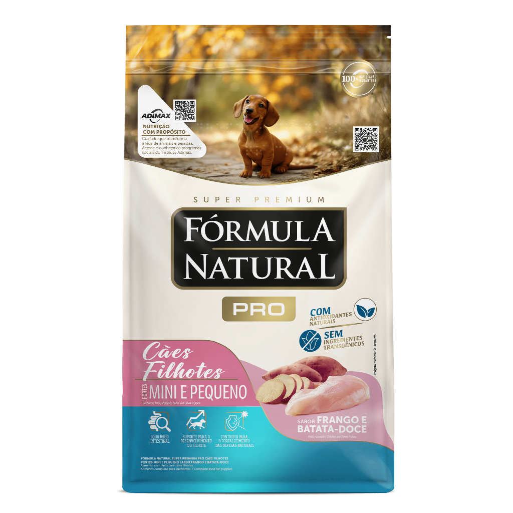 Ração Fórmula Natural Pró Cães Filhotes Mini e Pequeno Frango 15kg em Oferta na Shopee