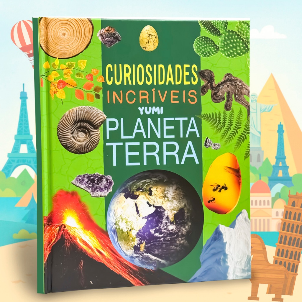 Livro Infantil Ilustrado Educativo Planeta Terra – Curiosidades Incríveis Capa Dura Colecionável em Oferta na Shopee