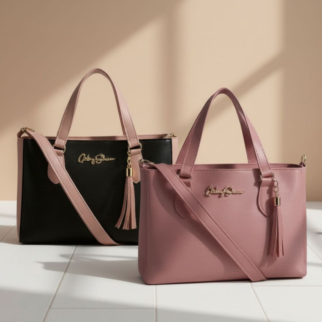 Gaby Show Kit2 Bolsas Femininas Transversais, Anjik Média Em Couro Sintético Bicolor, Bolsa Tiracolo