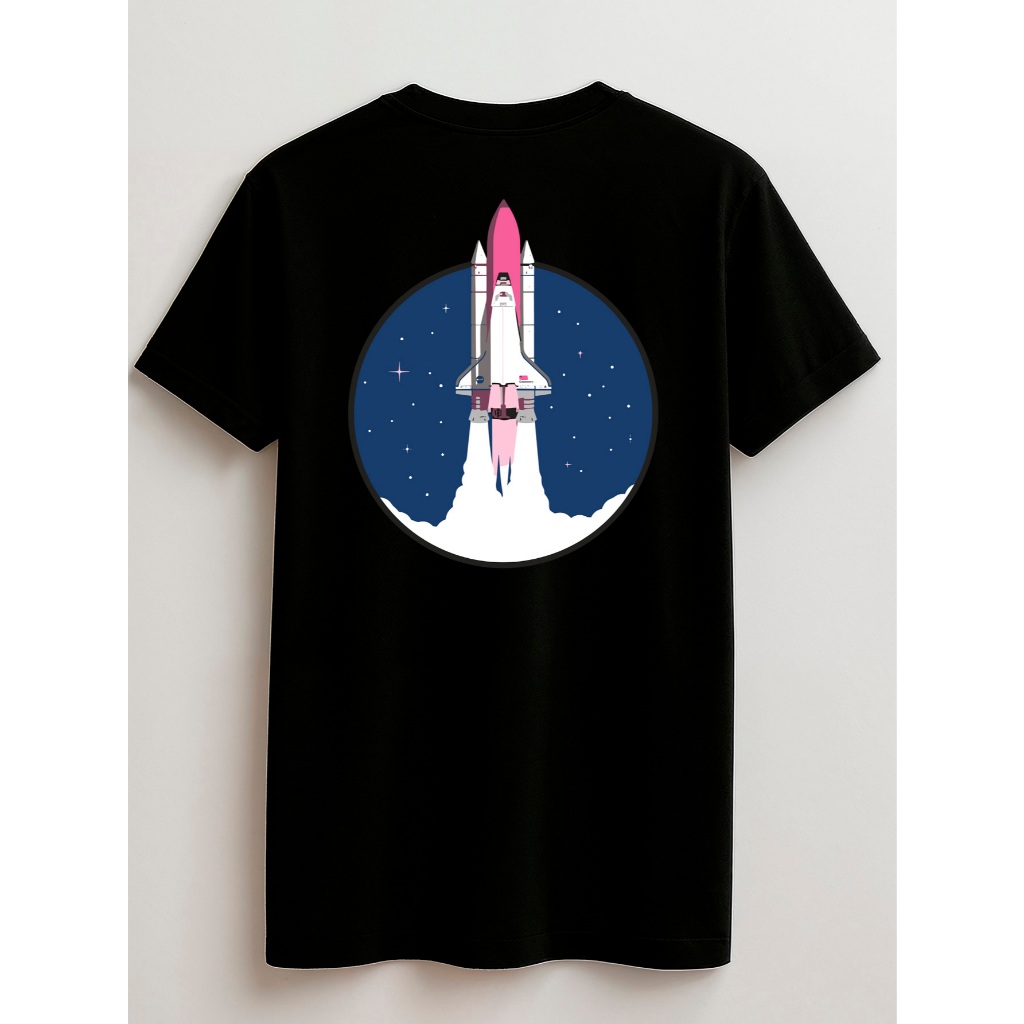 Camisa Foguete Nasa Juvenil e Infantil 2 ao 16 anos 100% Algodão Unissex