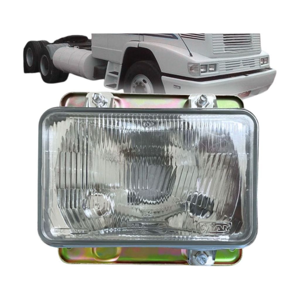 Farol Para Mercedes Bicudo 1993 a 2004 1214 1418 1618 1935 1844 Lado Direito Farol Lente Vidro