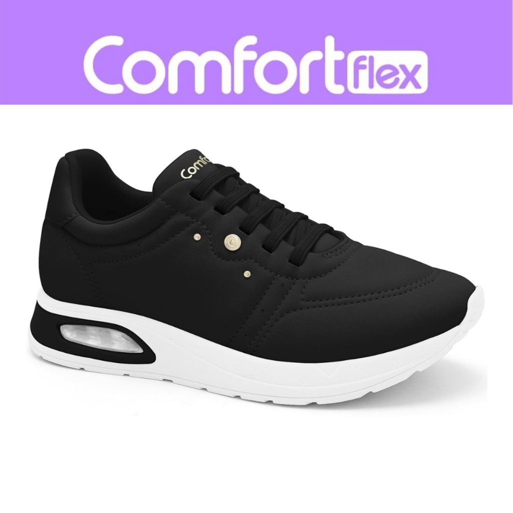 Tênis Feminino Comfortflex Casual Amortecedor Conforto Original Dia a Dia em Oferta na Shopee