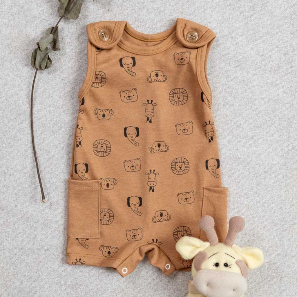 Macacão Romper Bebê Menino Verão Suedine Leve e Fresco MPROMPER-MENINO-MS-C3 em Oferta na Shopee