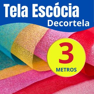 DECORTELA Tela Escócia CORES LISAS  E FIO OURO PRATA POR METRO Largura 66cm Scrapbook - para forminhas e decorações. em Oferta na Shopee