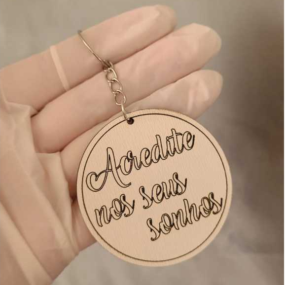 Kit Chaveiros Personalizados MDF Branco Lembrancinha em Oferta na Shopee