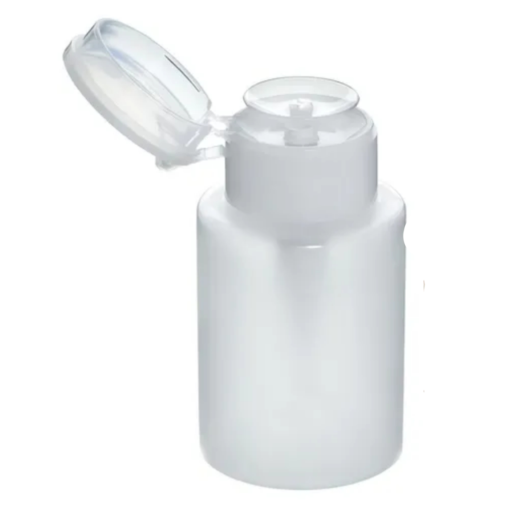Recipiente Plástico Simples Dosador de Acetona Transparente 150ml