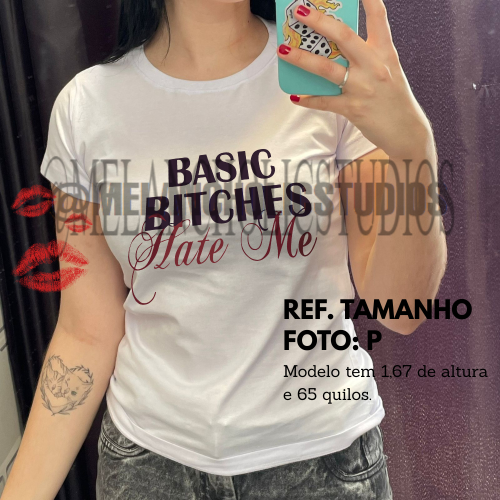 T-SHIRT Y2K “Basic Bitch*s Hate Me” – MELANCHOLIC