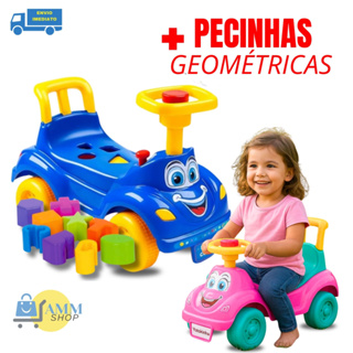 Totoka Infantil Bebê Com Peças Geométricas Motoka AndadorAzul Ou Rosa Menino Menina Resistente em Oferta na Shopee