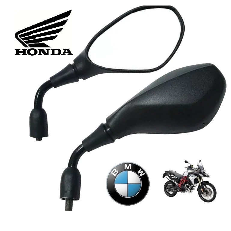 Retrovisor Espelho Moto Bmw F800 Gs Rosca Honda Fixo Haste Curta Cb300 Titan Fan Cg Xre Cb Twister em Oferta na Shopee