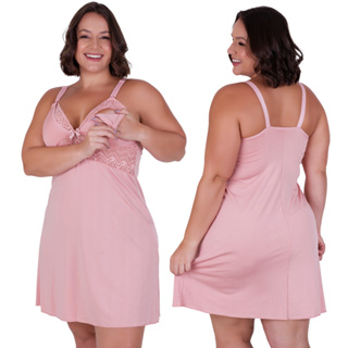 Camisola Amamentação Plus Size Pós Parto Confortavel Gestante e Lactante em Oferta na Shopee