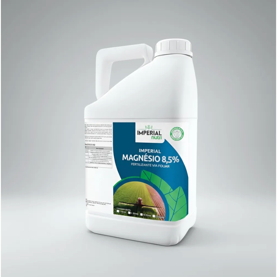 Fertilizante Foliar Magnésio 8.5% Galão 5 litros  Rápida absorção, Melhora as folhas amareladas