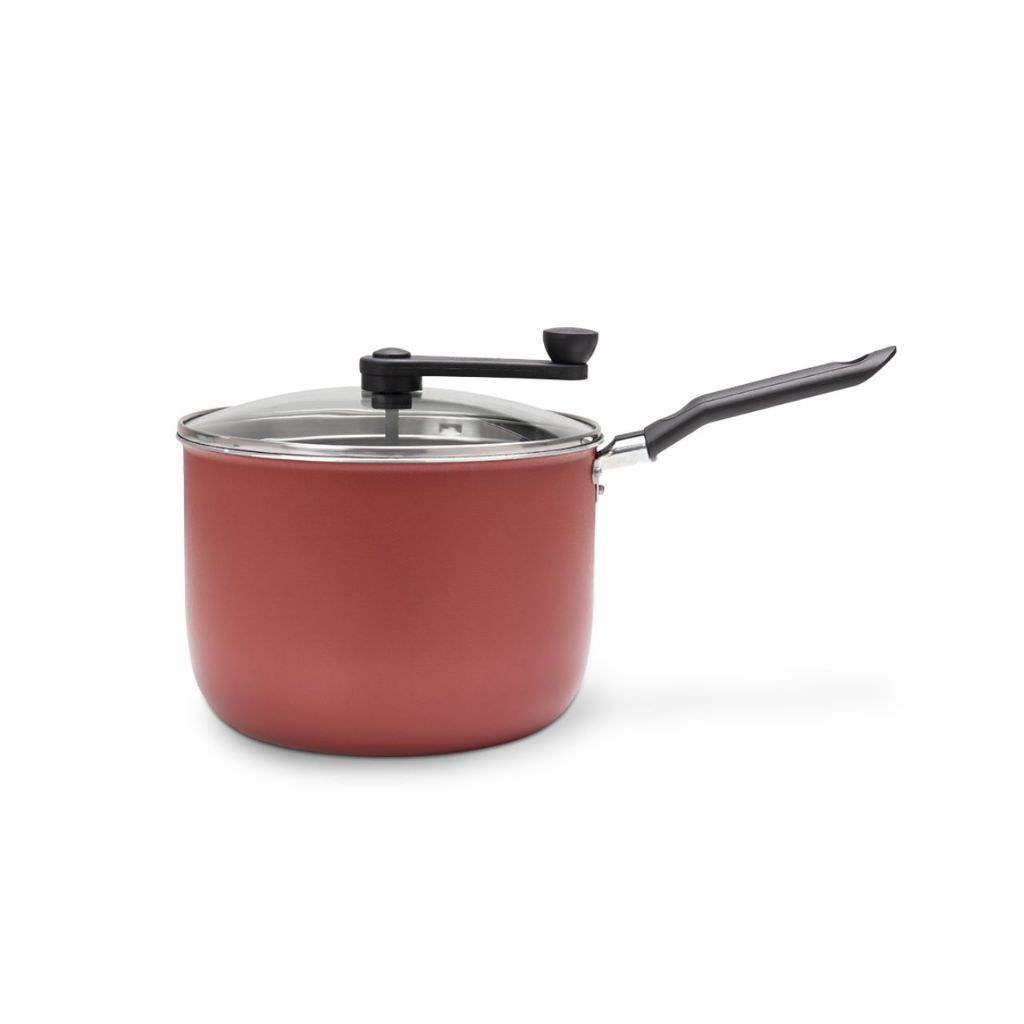 Pipoqueira Antiaderente Pro-Flon e Alumínio 1,6 mm - Brinox Pic Poc 4,2 L Cereja em Oferta na Shopee