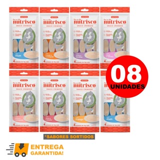 Petisco Cremoso Nutrisco Tipo Churu para Gatos Vários Sabores 8 Unidades 56gr cada-Envio Imediato em Oferta na Shopee