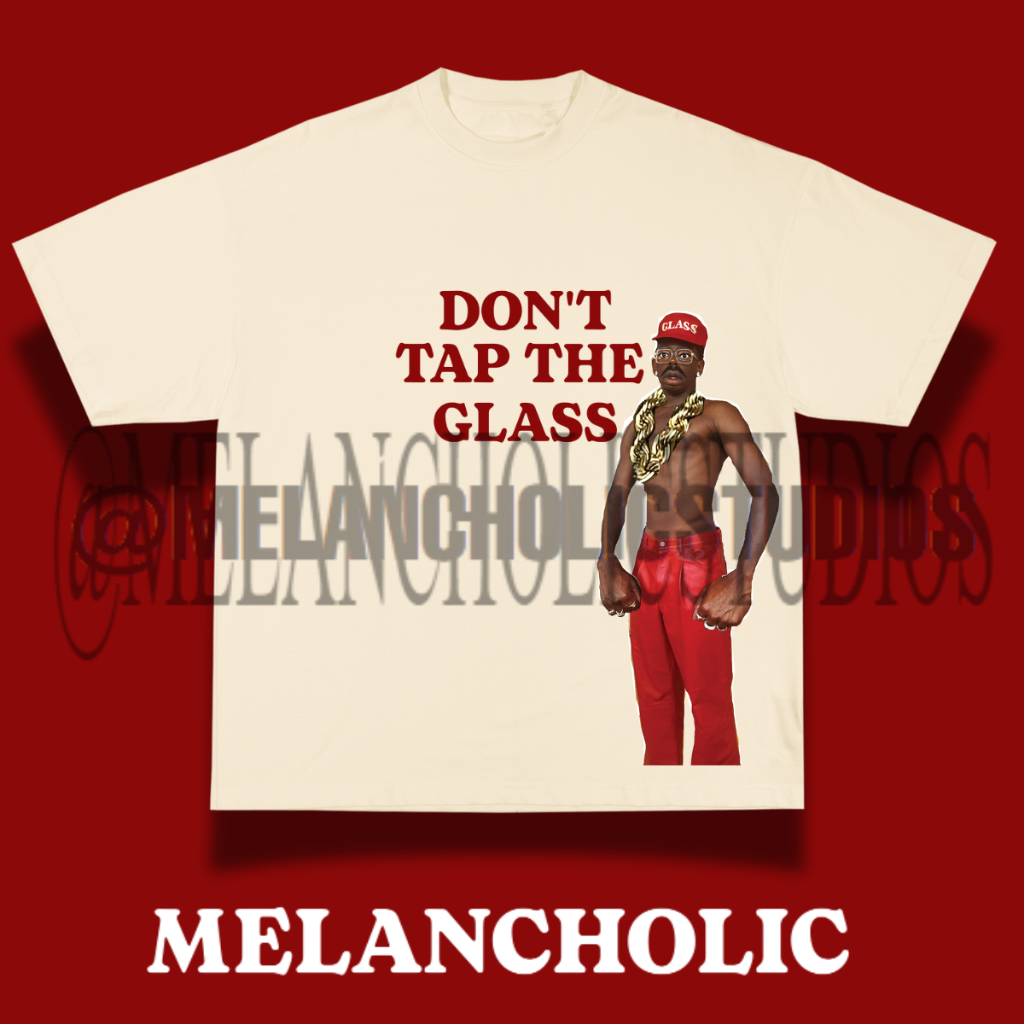 CAMISETA MELANCHOLIC - "DON'T TAP THE GLASS" | Oversized Premium em Oferta na Shopee