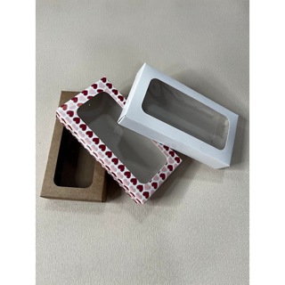20-50 Caixa p/ Barra de Chocolate 16,5x8,5x3 cm | Kraft, Branco e Coração | MM Festas 278 em Oferta na Shopee