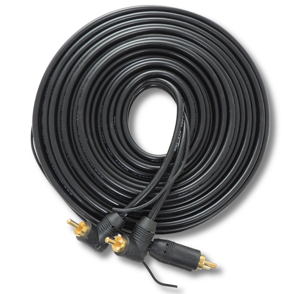 Cabo Rca 5 Metros Com Fio Remoto 4 Pontas Rca Banhado A Ouro