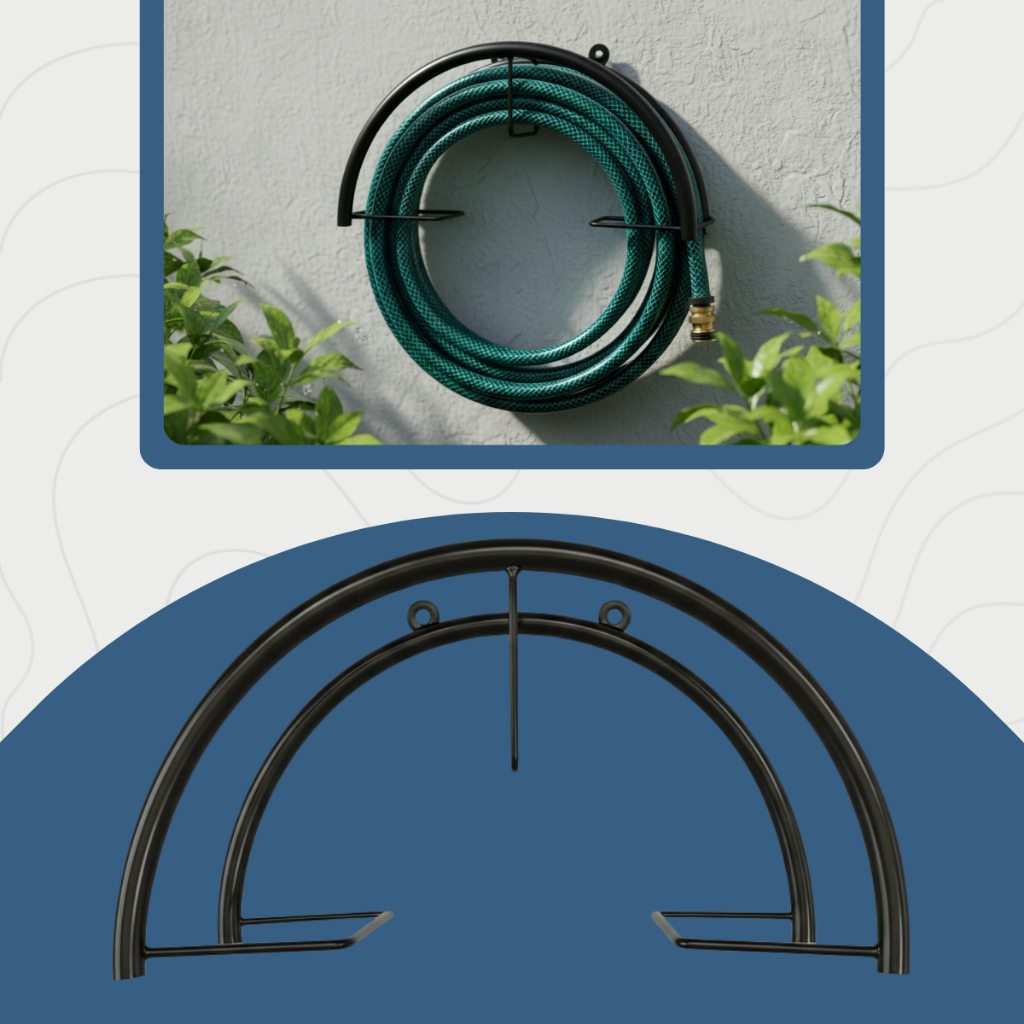 Suporte de Mangueira em Ferro Jardim Parede Forte e Resistente Top Envio Imediato