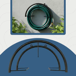Suporte de Mangueira em Ferro Jardim Parede Forte e Resistente Top Envio Imediato