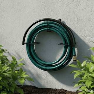 Suporte para Mangueira de Jardim em Aço com Pintura Epóxi e Fixação de Parede em Oferta na Shopee